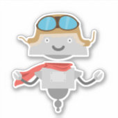 Sticker aviateur Mia (Devant)