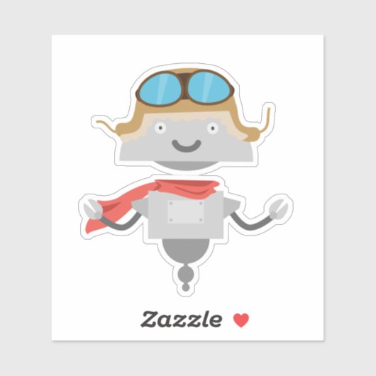 Sticker aviateur Mia (Feuille)