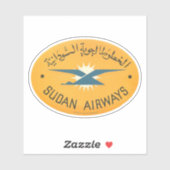 Sticker aviation Sudan Airways (Feuille)