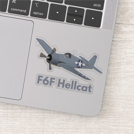 Sticker Avion 2ème guerre mondiale F6F Hellcat (Détail)