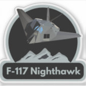 Sticker Avion d'attaque furtive américain (Devant)