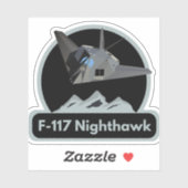 Sticker Avion d'attaque furtive américain (Feuille)