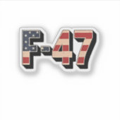 Sticker Avion de chasse F47 Maga F-47 Jet (Devant)