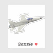 Sticker Avion de chasse léger F-5 (Feuille)