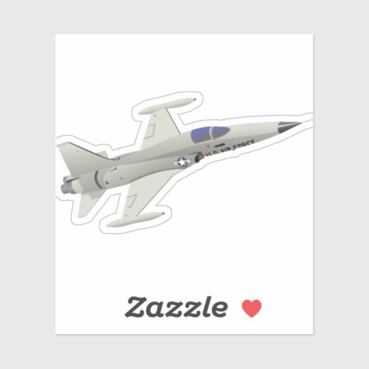 Sticker Avion de chasse léger F-5 (Feuille)