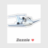 Sticker Avion de dessin (Feuille)