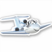 Sticker Avion de dessin (Devant)