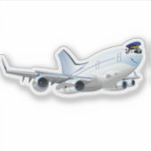 Sticker Avion de dessin (Devant)