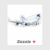 Sticker Avion de dessin (Feuille)