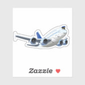 Sticker Avion de dessin (Feuille)