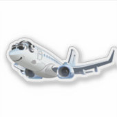 Sticker Avion de dessin (Devant)