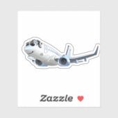 Sticker Avion de dessin (Feuille)