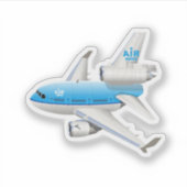 Sticker Avion de dessin (Devant)