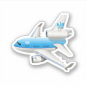 Sticker Avion de dessin (Devant)