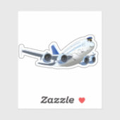 Sticker Avion de dessin (Feuille)