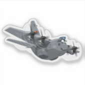 Sticker Avion de dessin (Devant)
