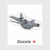 Sticker Avion de dessin (Feuille)
