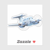 Sticker Avion de dessin (Feuille)