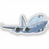 Sticker Avion de dessin (Devant)