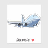 Sticker Avion de dessin (Feuille)