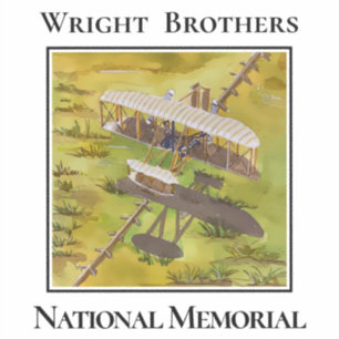 Sticker Avion des frères Wright, Mémorial national