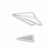 Sticker Avion en papier (Devant)