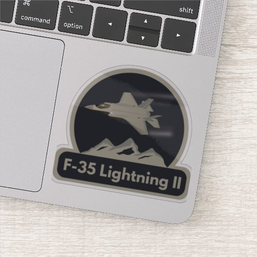 Sticker Avion F35 Jet Fighter (Détail)