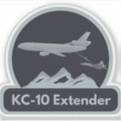 Sticker Avion KC-10 F-22 ravitaillement (Devant)