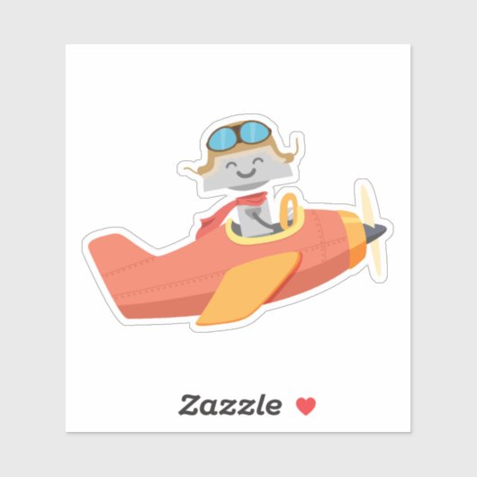 Sticker Avion Mia (Feuille)