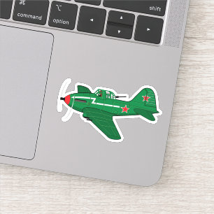 Sticker Avion rétro de dessin