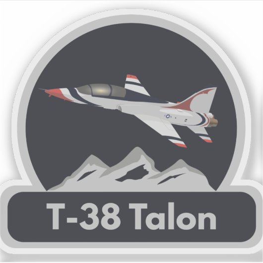 Sticker Avion T-38 (Devant)