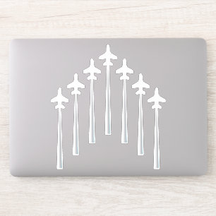 Sticker Avion volant en formation Cool Aviation
