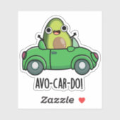 Sticker Avo-car-do Blagues drôles de l'avocat  (Feuille)
