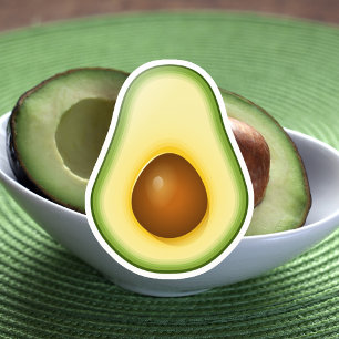 Sticker Avocado à moitié