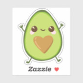 Sticker Avocado Love (Feuille)
