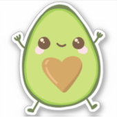 Sticker Avocado Love (Devant)