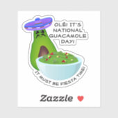 Sticker Avocado Man et Guacamole (Feuille)