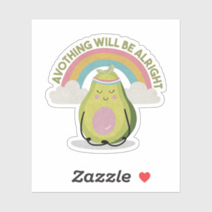 Sticker Avocado Pun : l'évitement sera parfait