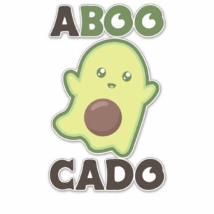Sticker Avocado Spirit Pour Halloween Drôle Avocados