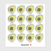 Sticker Avocado sympa (Feuille)
