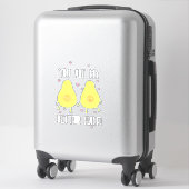 Sticker Avocado Tu Es Ma Meilleure Moitié (Sur valise)