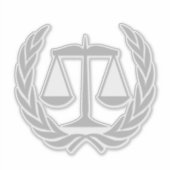 Sticker Avocat à Law Scales de la justice Grey (Devant)