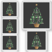 Sticker Avocat Sapin de Noël (Devant)