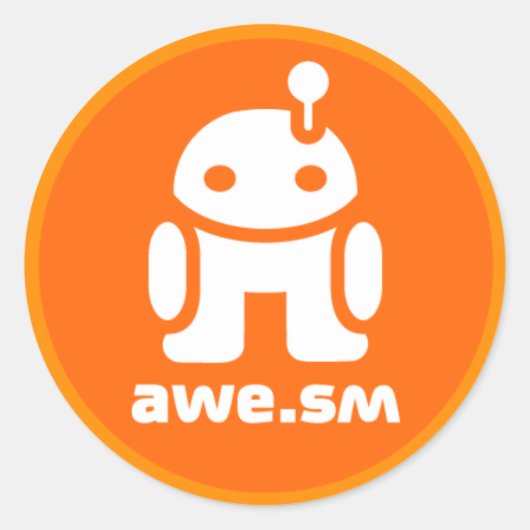 Sticker awe.sm-o (orange) (Devant)