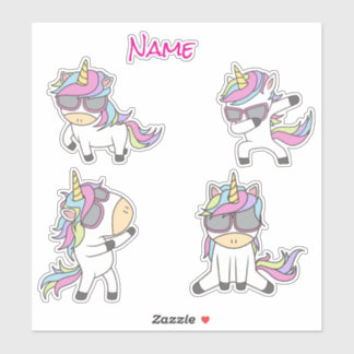 Sticker Awesome Rose Cute Unicornes