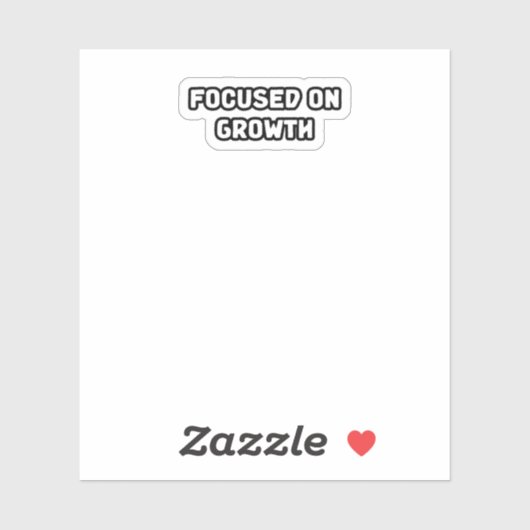 Sticker Axé Sur La Croissance Et Le Développement Personne (Feuille)