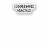 Sticker Axé Sur La Croissance Et Le Développement Personne (Devant)