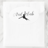 Sticker "Axel club" schaatsen (Tas)