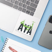 Sticker Aya (Ordinateur portable avec iPhone)