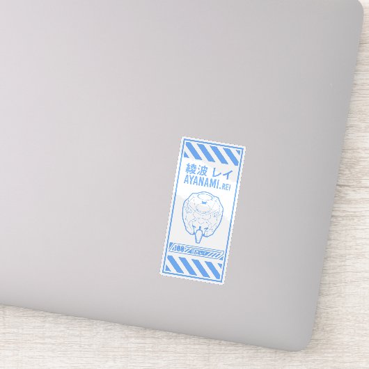 Sticker Ayanami Rei Neon Genesis Evangelion Thème (Détail)